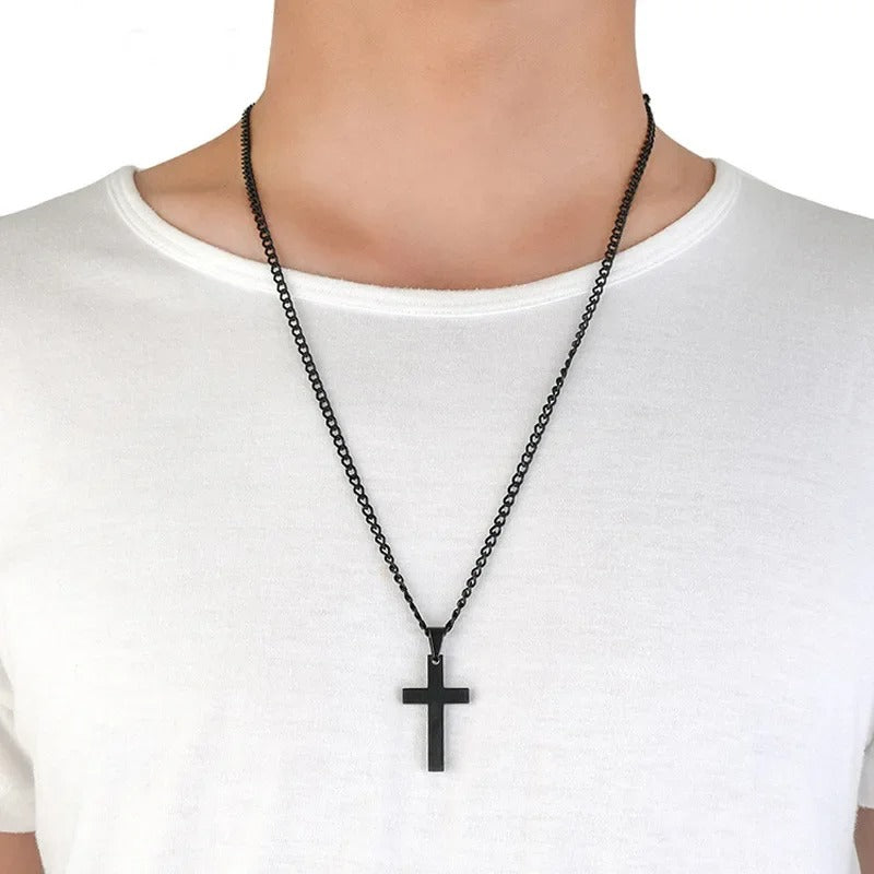 24 Inch Cross Pendant Necklace Christian Prayer Jewelry Gift