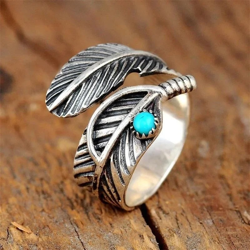 Adjustable Ethnic Style Ring for Women Retro Party Jewelry