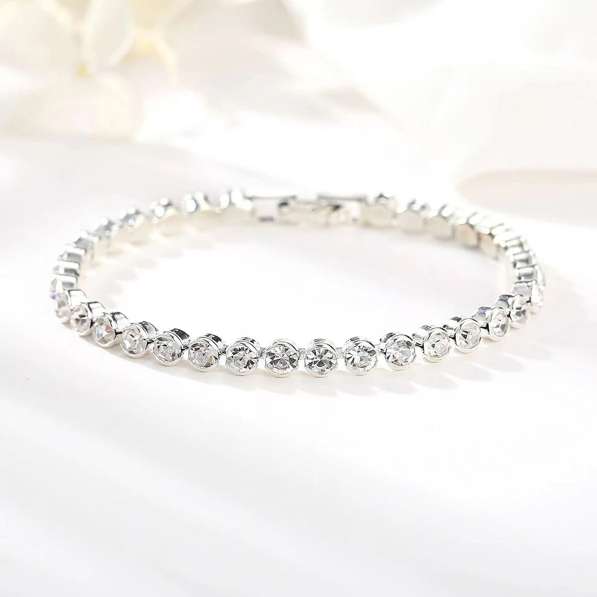 Women’s Cubic Zirconia Tennis Bracelet Wedding Gift Jewelry