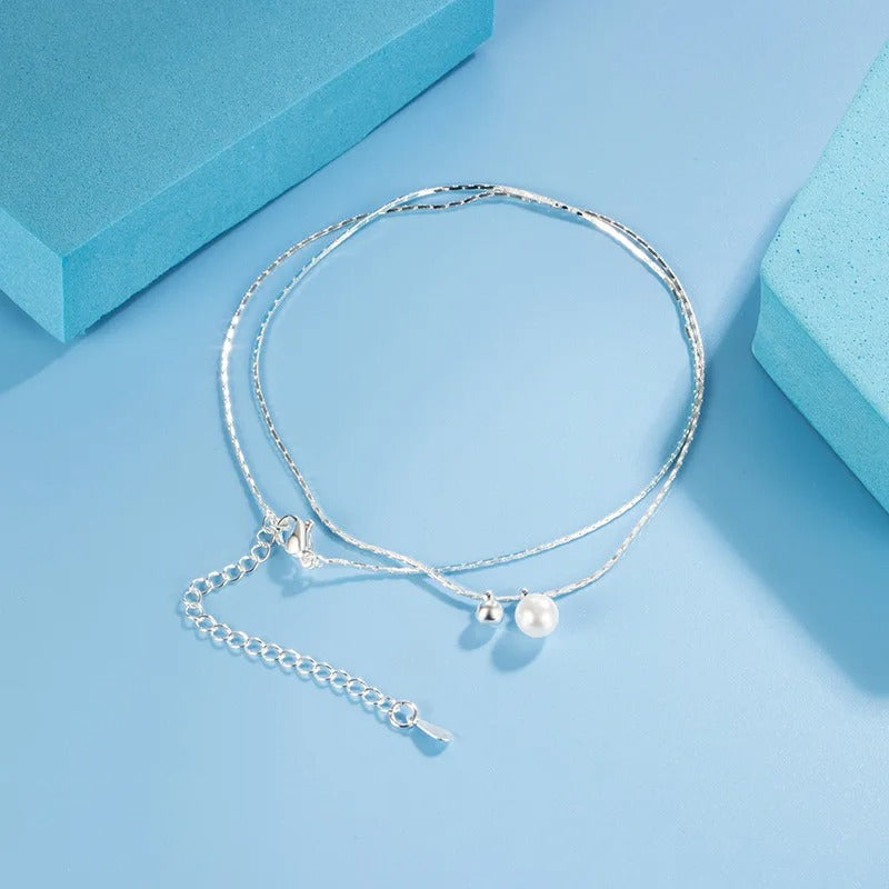 Fashionable and Minimalist Round Bead Pearl Necklace, Women's Jewelry Pendant, 2025 Girls' Collar Gift