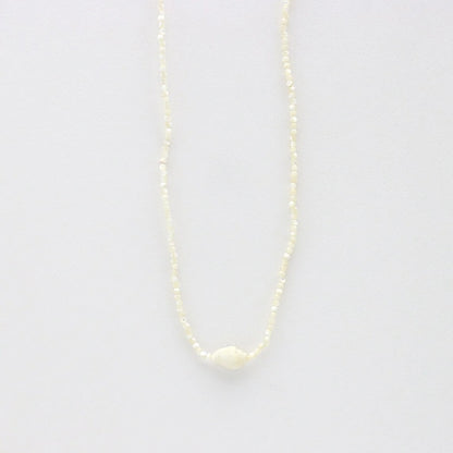 Vlen Shell Beads Necklace Mother of Pearl Natural Summer Beach Boho Jewelry Gift for Women Vacation Gifts