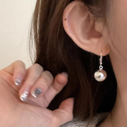 Minimalist Ball Drop Earrings Women Classic Elegant Party Jewelry