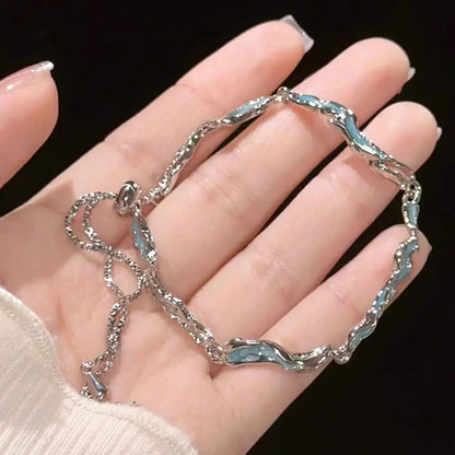 Shiny Cherry Blossom Bracelet for Women & Girls Moon Bow Style
