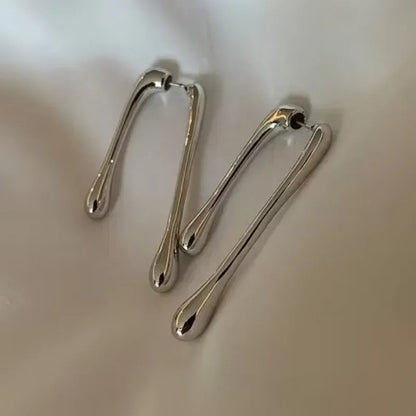 Simple Metal Geometric Earrings Women Hot Selling Fashion Jewelry Gift