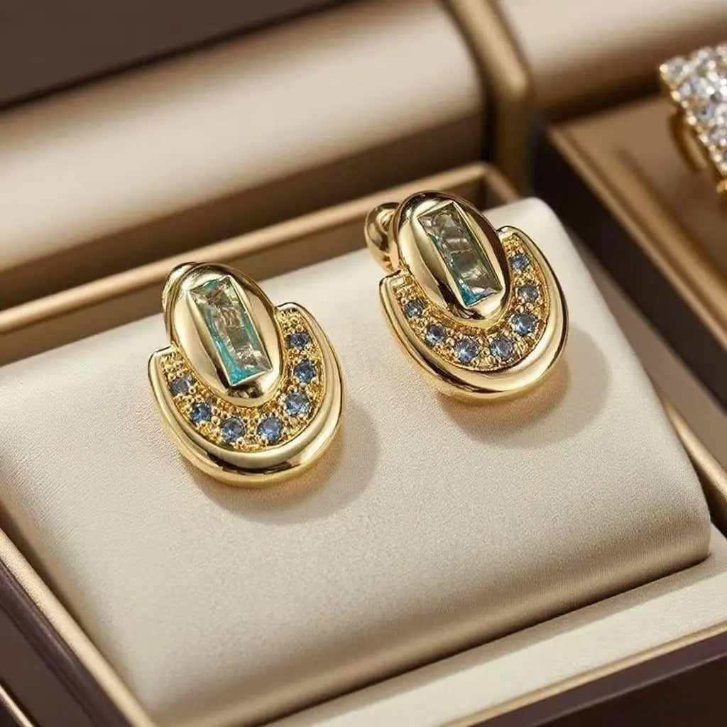 Stylish Light Luxury Earrings Women 925 Sterling Silver Needle