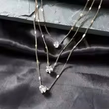 Multi-layer Star Heart Water Drop Necklace for Women