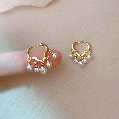 PONYKISS 925 Sterling Silver Cloud Pearl Hoop Earrings Women