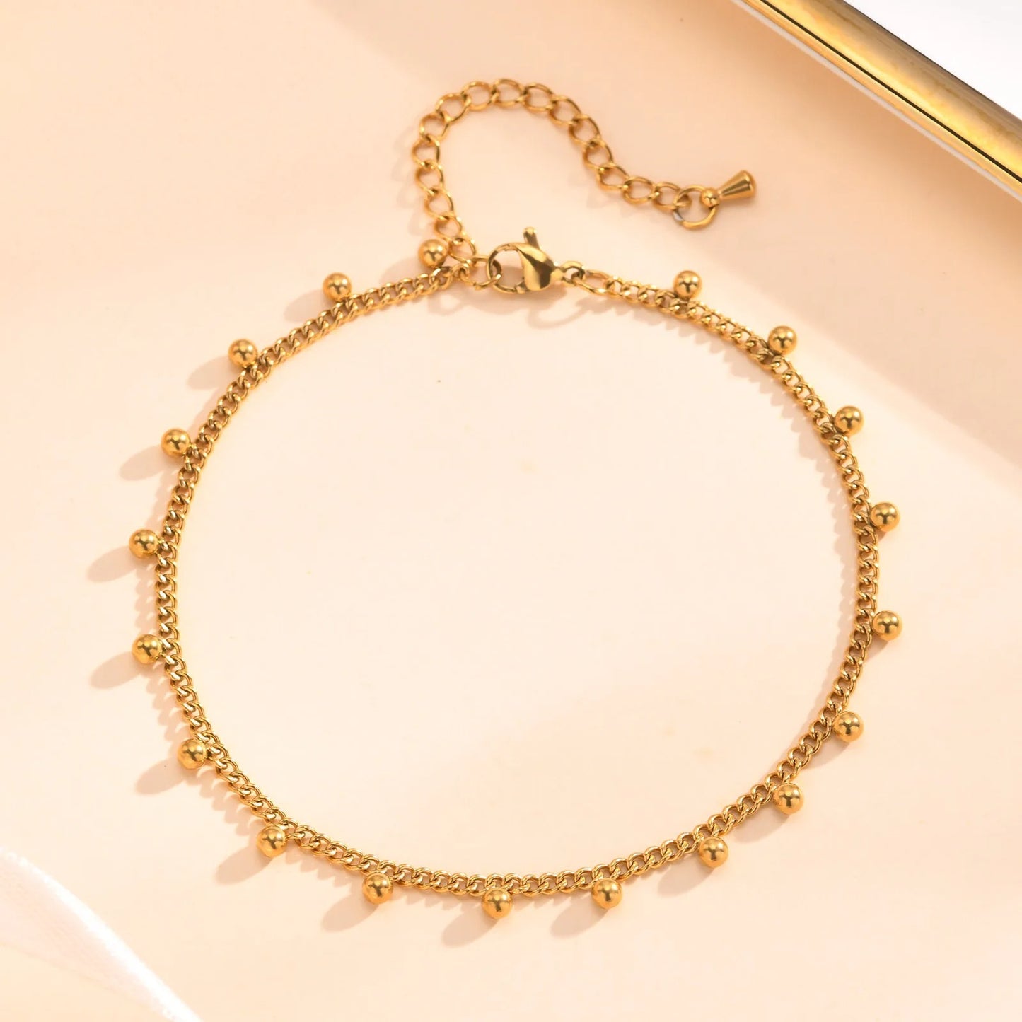 Beach Anklet Bracelet Waterproof Stainless Steel Summer Jewelry