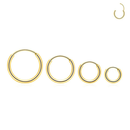 Cool Air Open Circle Earrings for Men & Women Fashion Jewelry