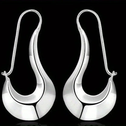 Trendy Geometric Hoop Earrings Women Hot Modern Girls Accessories