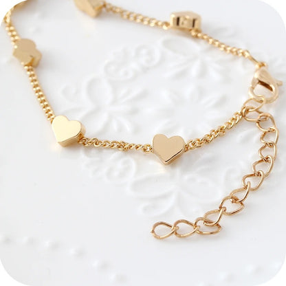 Women LOVE Heart Star Bracelets Infinity Minimalist Jewelry