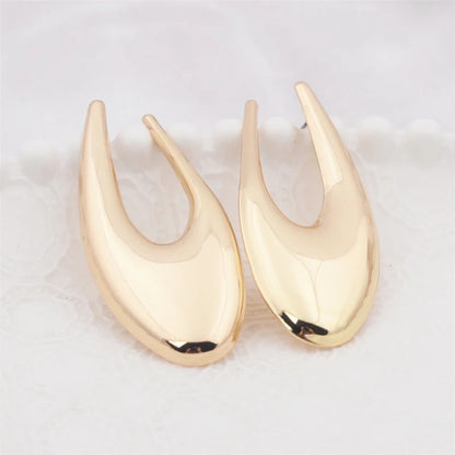 Exaggerated Hollow Hanging Earrings Women Fashion Jewelry
