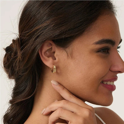 Earrings for Women  Real Gold Plated Hoop Earrings Hypoallergenic Lightweight