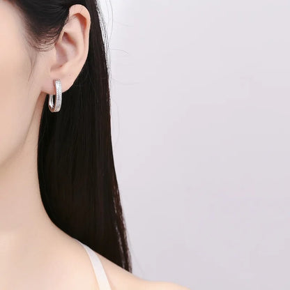 High Quality 925 Silver Earrings Wedding Fashion Women