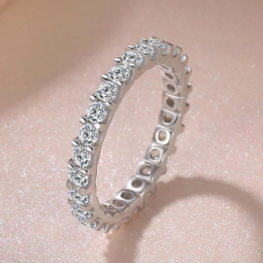 Sterling Silver CZ Ring Elegant Women’s Bridal & Engagement Jewelry