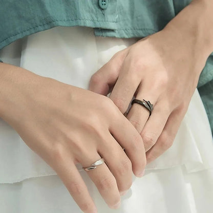Adjustable Sun & Moon Couple Rings Set for Men & Women