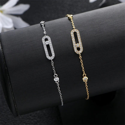 New Zircon Clasp Adjustable Bracelet Women Summer Fashion Jewelry