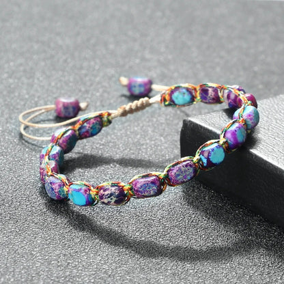 Natural Emperor Stone Bead Bracelet Women Men Wrist Jewelry