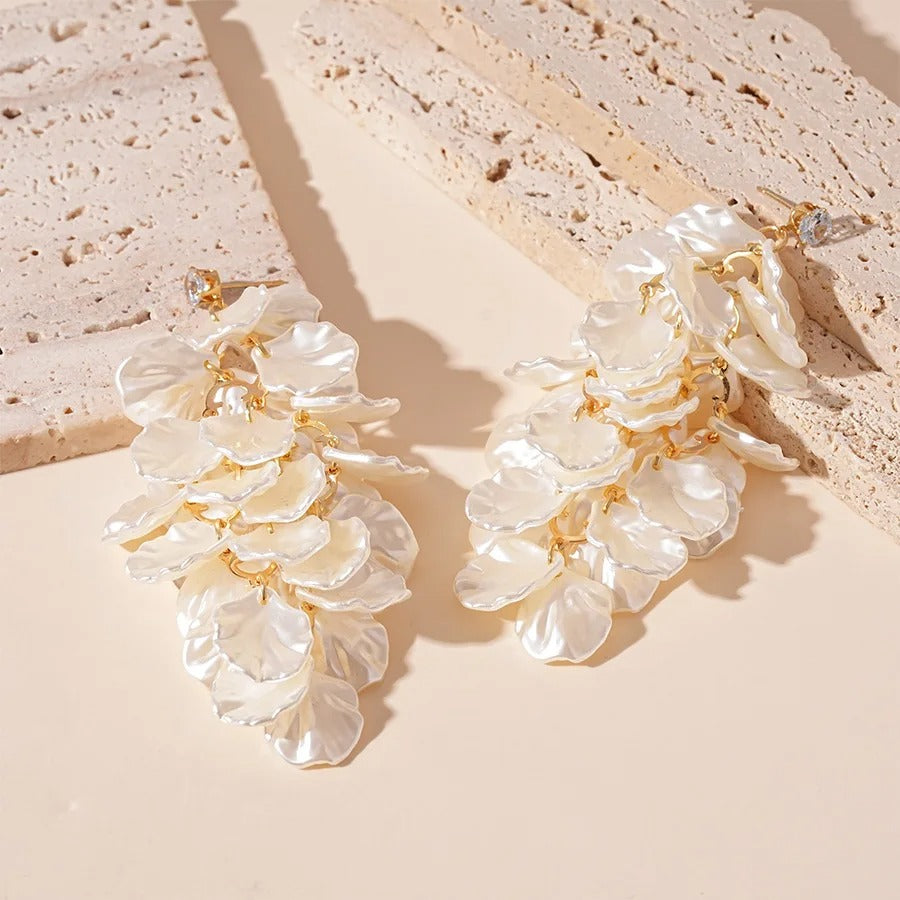 Long Shell Shaped Dangle Earrings for Women Fashion Jewelry