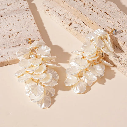 Long Shell Shaped Dangle Earrings for Women Fashion Jewelry