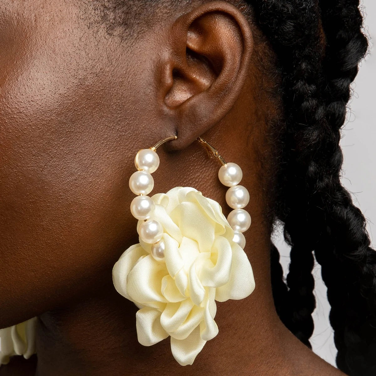 Big Leopard Drop Earrings Women Trendy Resin Flower Jewelry