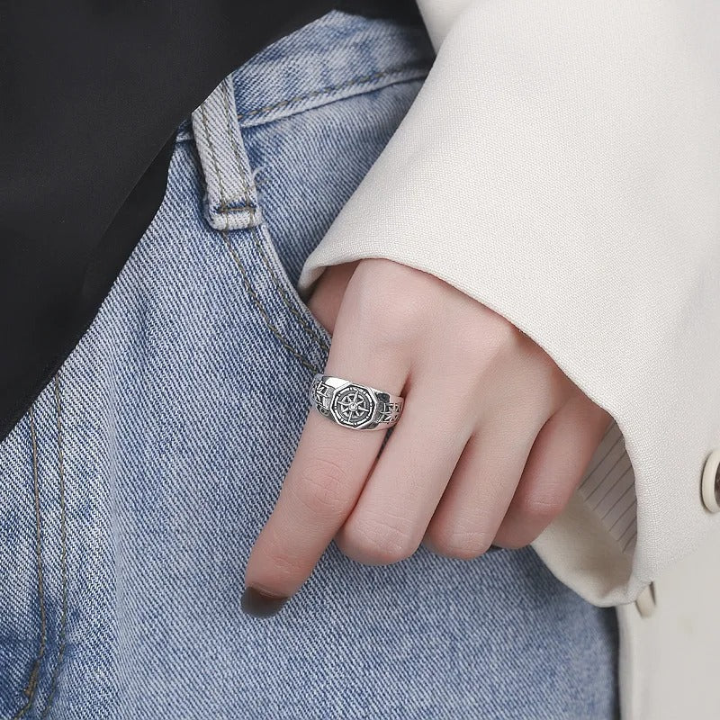 Women’s Gothic Star Ring Adjustable Copper Fashion Jewelry