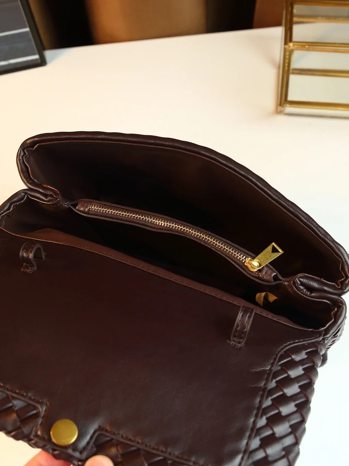 Hand-Woven Women’s Bag Large Capacity Commuter Briefcase