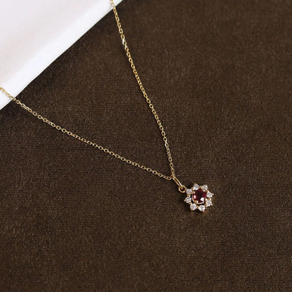 Elegant Gold Sun Pendant Necklace Wedding Party Jewelry
