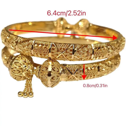 Dubai 24K Gold-Plated Bracelet Luxury Women’s Designer Jewelry