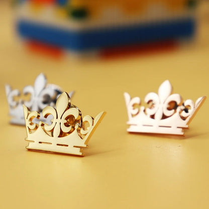 Classic Crown Brooch European & American Style Stainless Steel