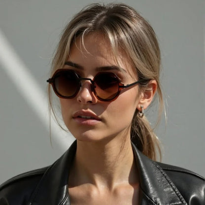 ChicOptix Retro Round UV400 Sunglasses for Driving