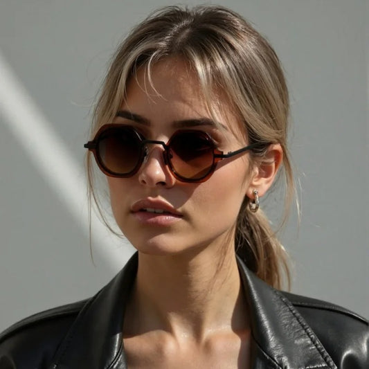 ChicOptix Retro Round UV400 Sunglasses for Driving