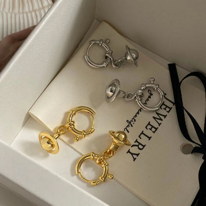 Trendy 3D Ear Loop Earrings Women Simple Fashion Jewelry Gift