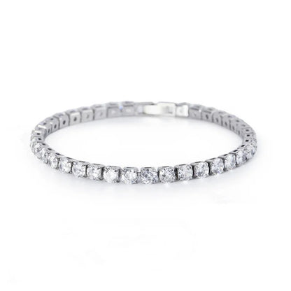 Luxury 4mm CZ Tennis Bracelet Gold & Silver for Men & Women
