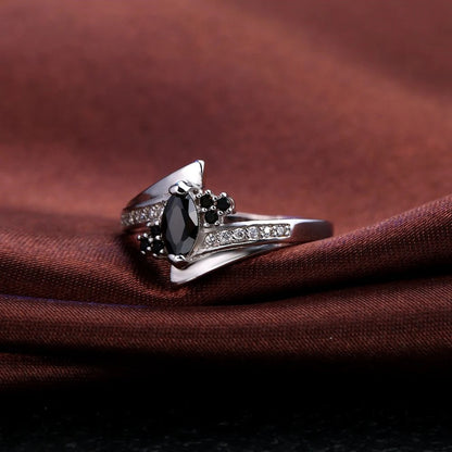 925 Sterling Silver Engagement Ring Austrian Crystal Prong Setting
