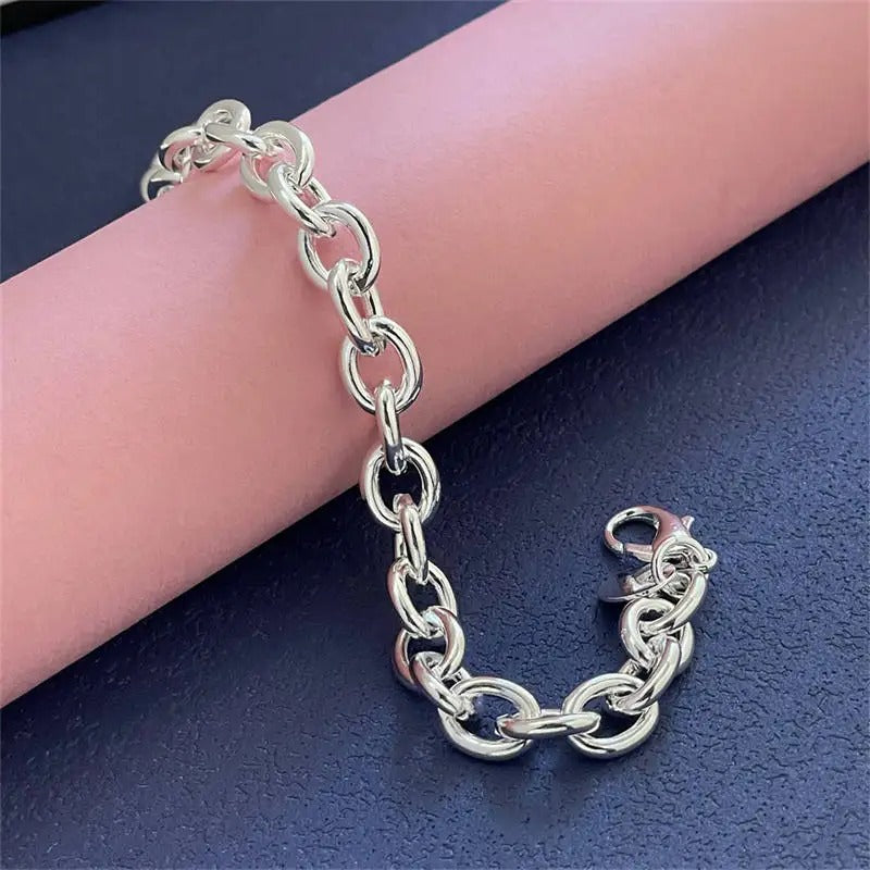 Women’s Sterling Silver Buckle Bracelet Wedding Jewelry