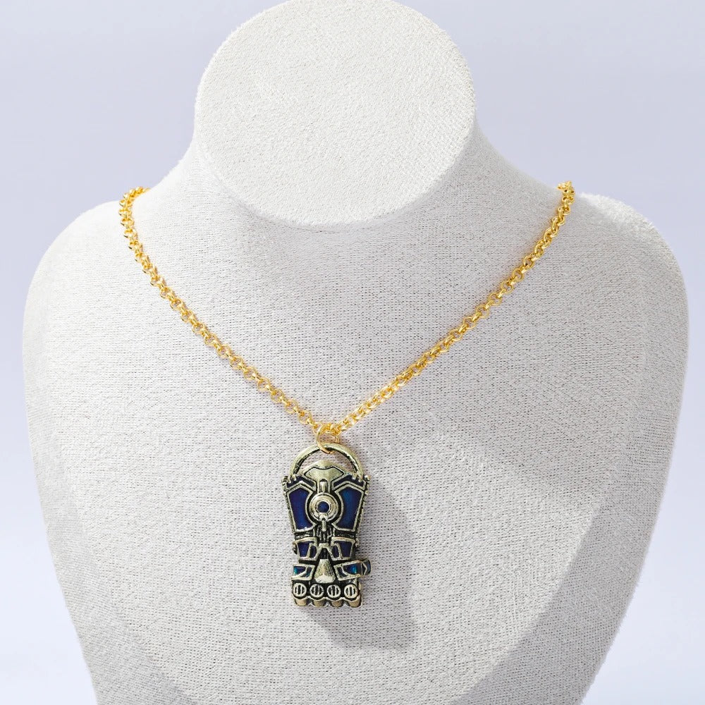 League of Legends Arcane Vi Necklace - Bronze/Silver/Copper Alloy Pendant LOL Cosplay Jewelry for Men & Women