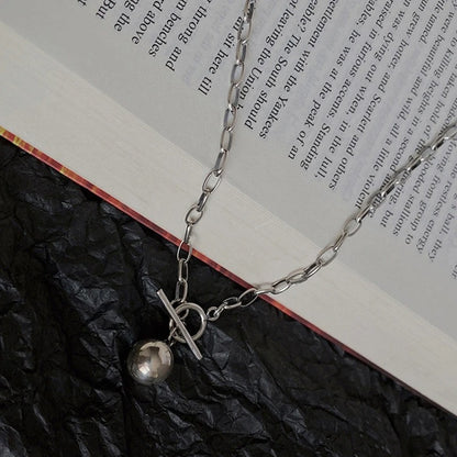 1PC Cuban Chain Necklace Women New Fashion Toggle Clasp Stainless Steel bride accessories wedding