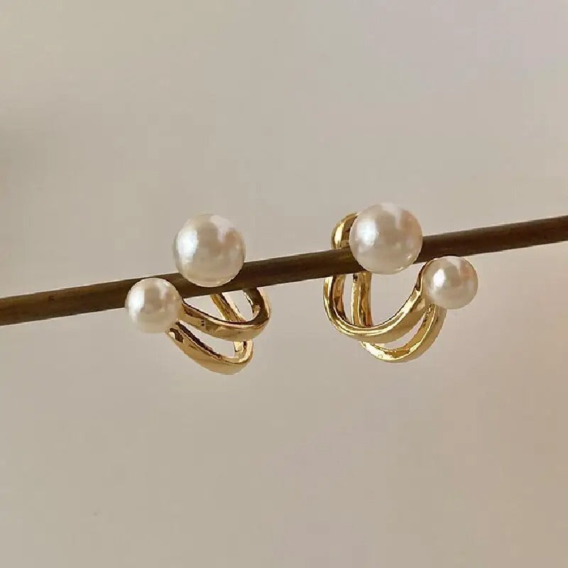 Classic pearl earrings for women, retro style earrings, temperament for older girls, bridal gifts, banquet souvenirs