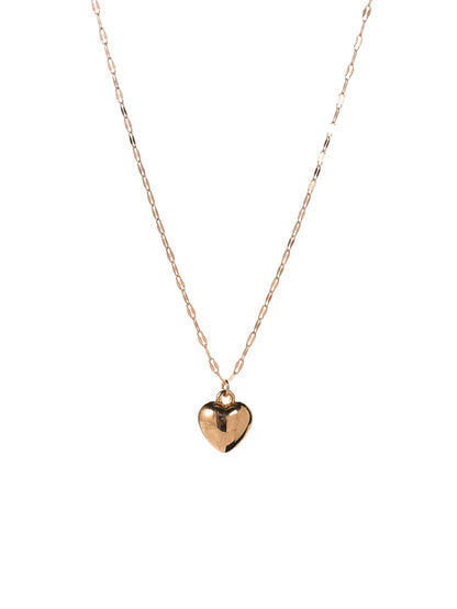 Stainless Steel Love Heart Necklace For Women 2025 New Trendy Lip Chain Simple Pendant Necklace Jewelry Gift