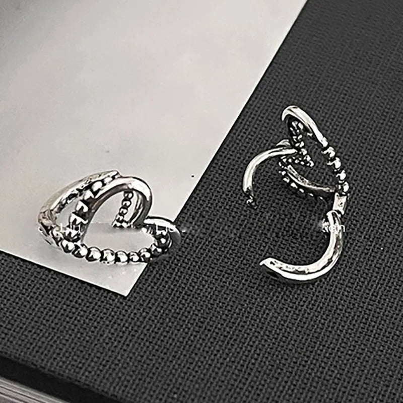Women’s Fashion LOVE Heart Earrings Hollow Geometric Party Jewelry