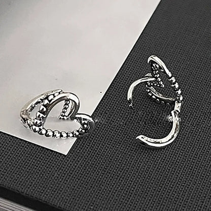 Women’s Fashion LOVE Heart Earrings Hollow Geometric Party Jewelry