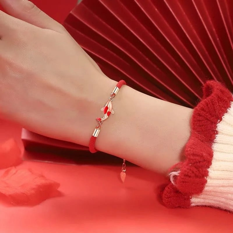 Good Luck Bracelet Braided Rope Bracelet Red String Couple Gift