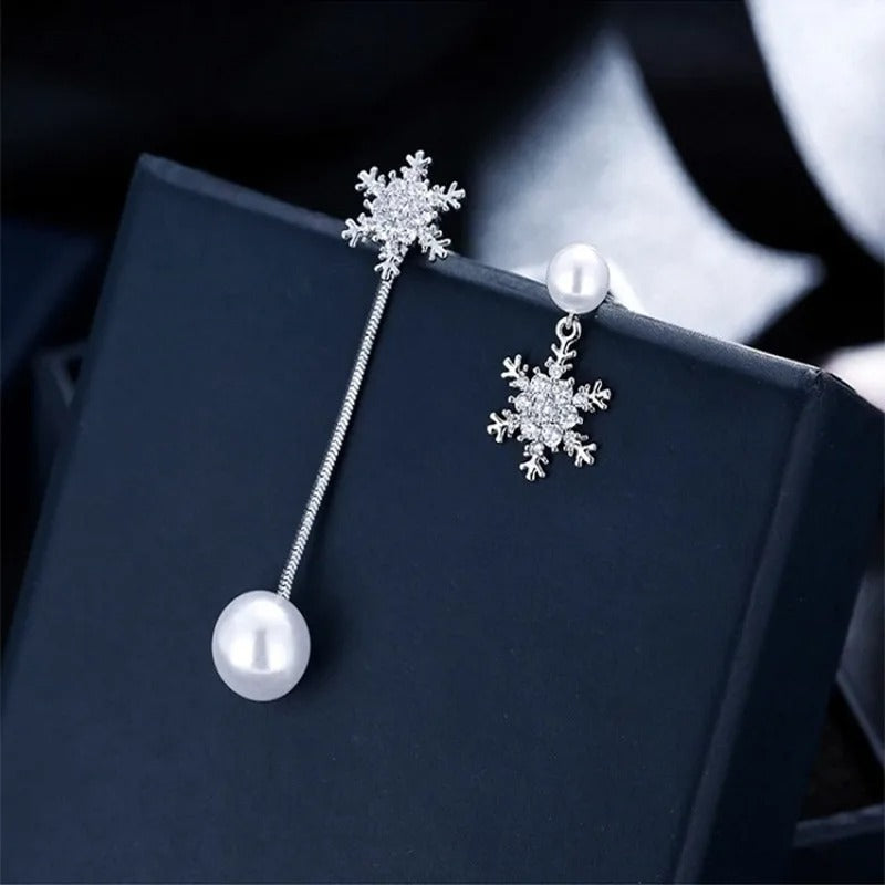 Women’s Simulated Pearl Tassel Drop Earrings Elegant Jewelry