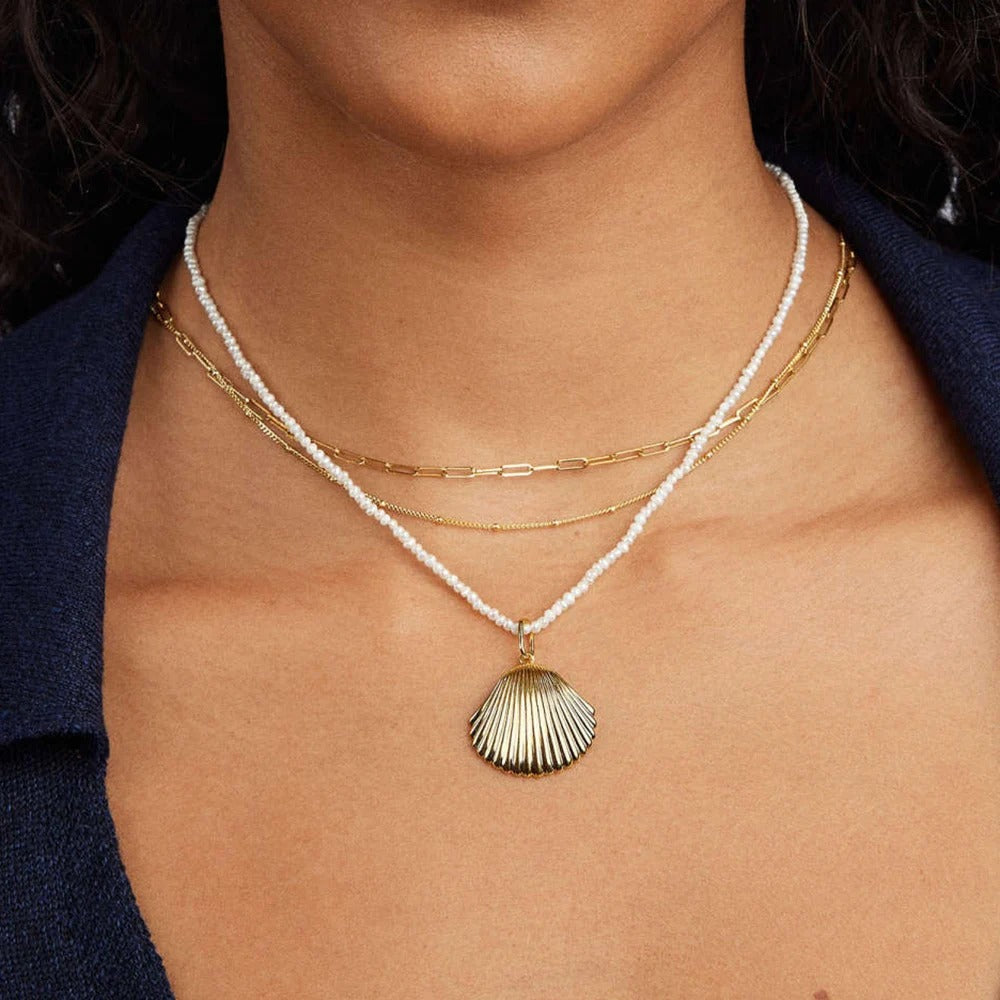 Trend Elegant Jewelry Wedding Baroque Pendant Necklace For Women Fashion Imitation Pearl Geometry Chain Choker Necklace