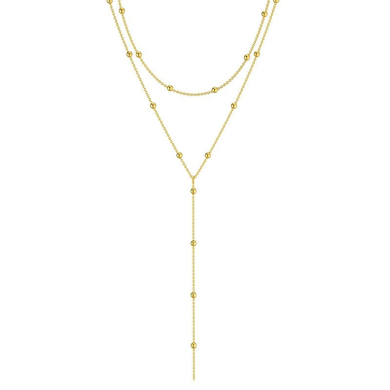 Long Geometric Tassel Necklace for Women Stylish Collarbone Jewelry