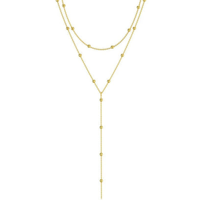 Long Geometric Tassel Necklace for Women Stylish Collarbone Jewelry