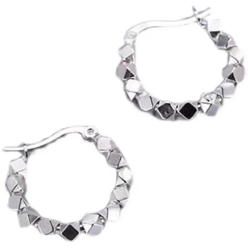 925 Sterling Silver Hot Sale hoop Earrings Simple Temperament Exquisite Hot Semale Sexy Jewelry Gift