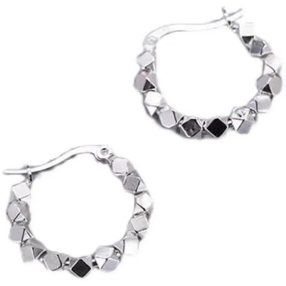 925 Sterling Silver Hot Sale hoop Earrings Simple Temperament Exquisite Hot Semale Sexy Jewelry Gift