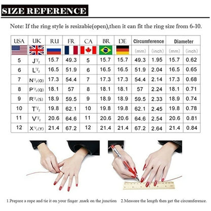 Fashion Women Rings Metal Crystal Rhinestones Zircon Ring for Women Romantic Bride Girl Proposal Ring Wedding Jewelry Gift